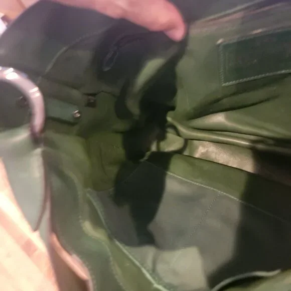 Coach Nomad Hobo Dark Green Glove tanned Leather Shoulder Bag Purse 36026 - Picture 11 of 14